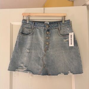 BDG distressed denim skirt, NWT